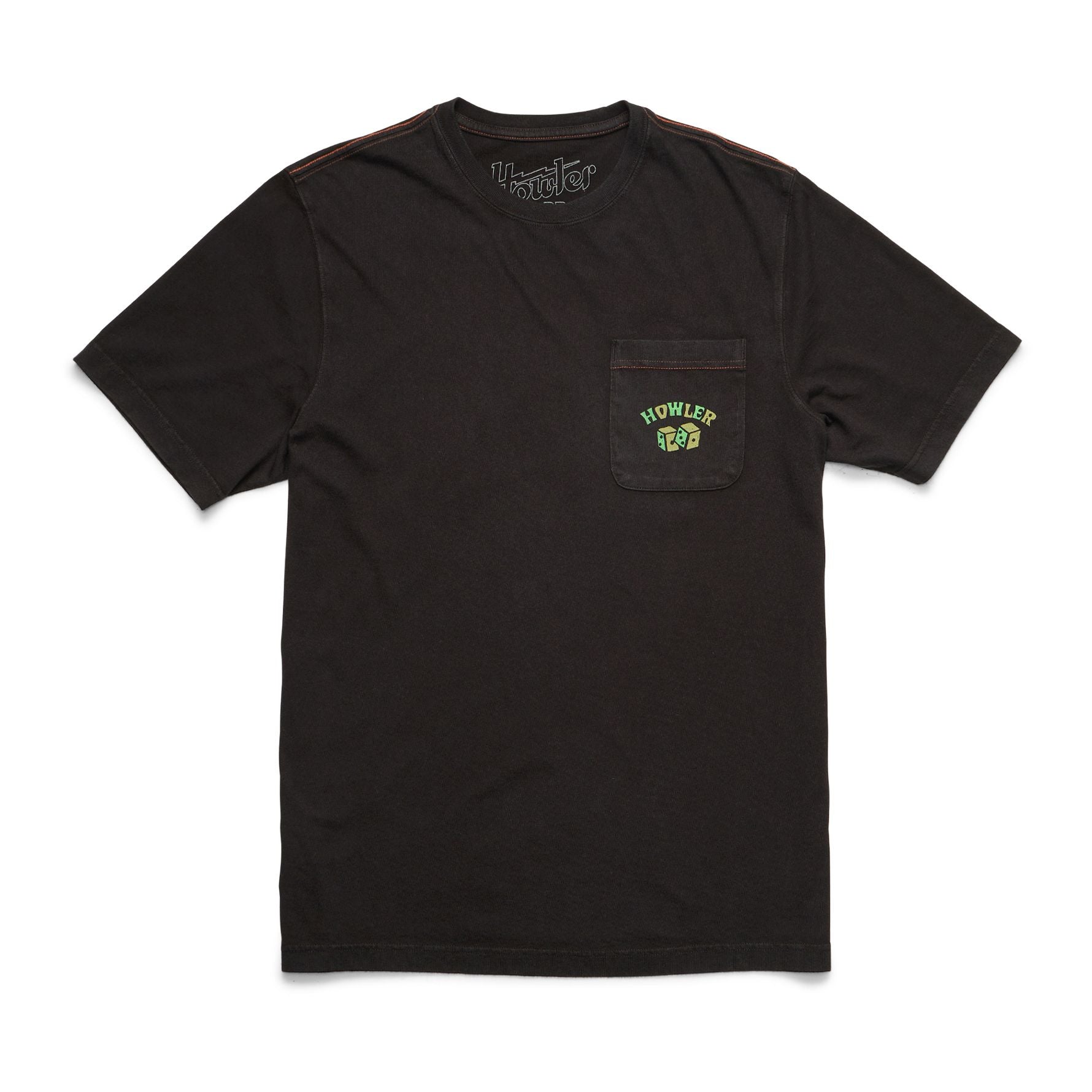 Slithering Gators Cotton Pocket T-Shirt- Black